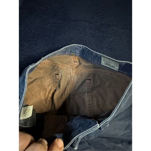 Diesel Larkee Classic Straight Factory Rip Dark Jeans Sz 31x32 B11 - Picture 5 of 12